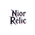 Nior Relic Metallic Gothic Sticker — Iridescent Retro Laptop Decal